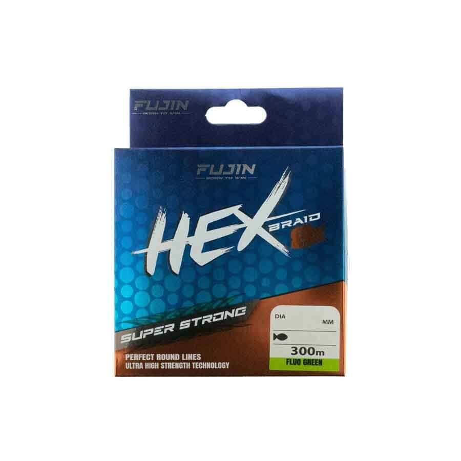 Fujin Hex Braid 8x 300 Mt Fluo Green PE İp Misina