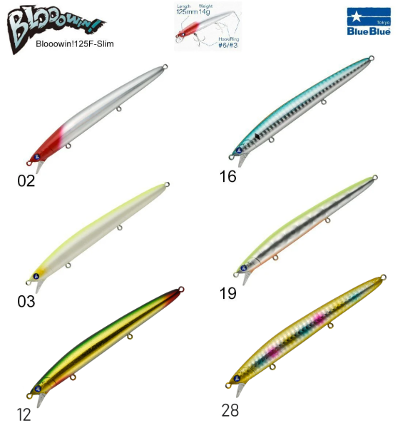 BlueBlue Blooowin! 125F 14G Slim Maket Balık