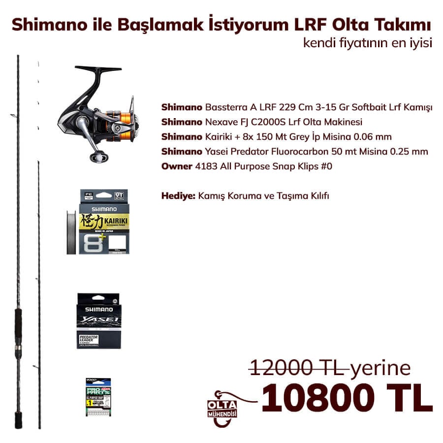 Shimano ile Başlamak İstiyorum LRF Olta Takımı