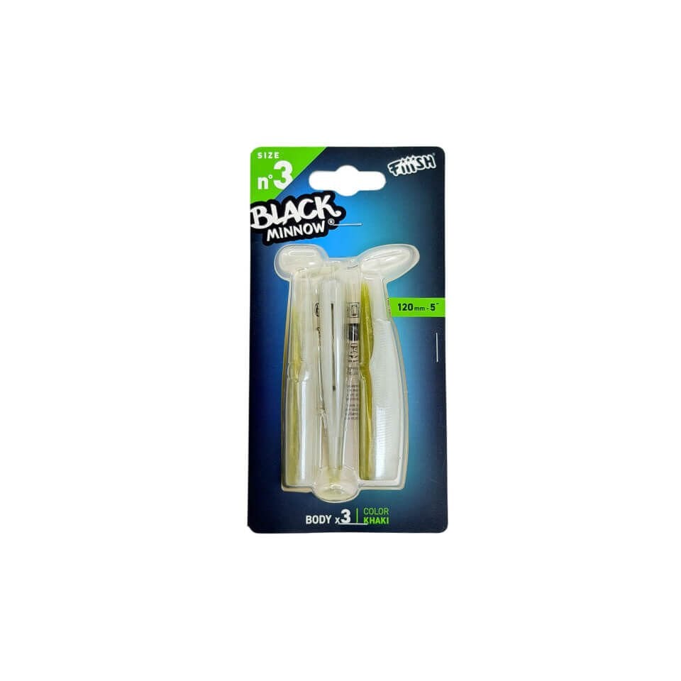 Fiiish Black Minnow BM120/3 BM003 3 Adet Gövde - Kaki