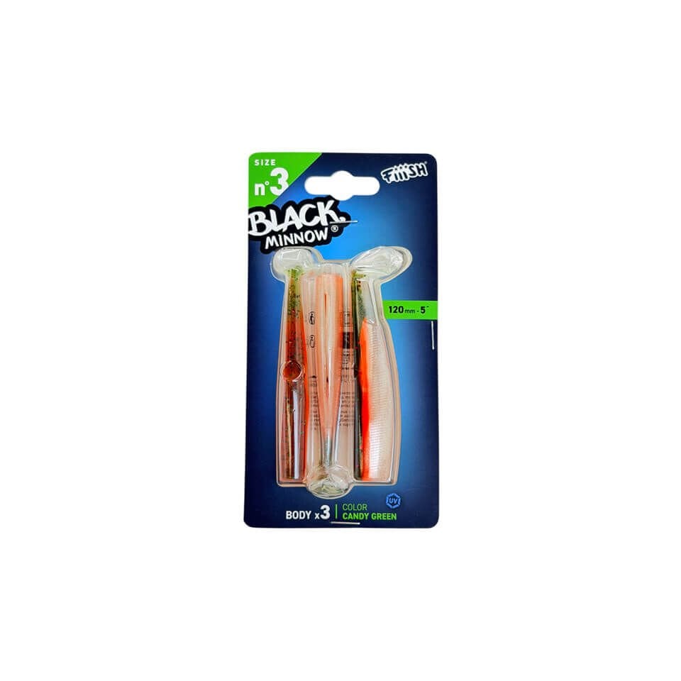 Fiiish Black Minnow BM120/3 BM961 3 Adet Gövde - Candy Green