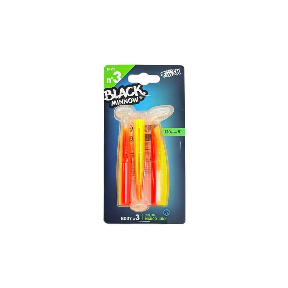 Fiiish Black Minnow BM120/3 BM196 3 Adet Govde - J.O.Fluo