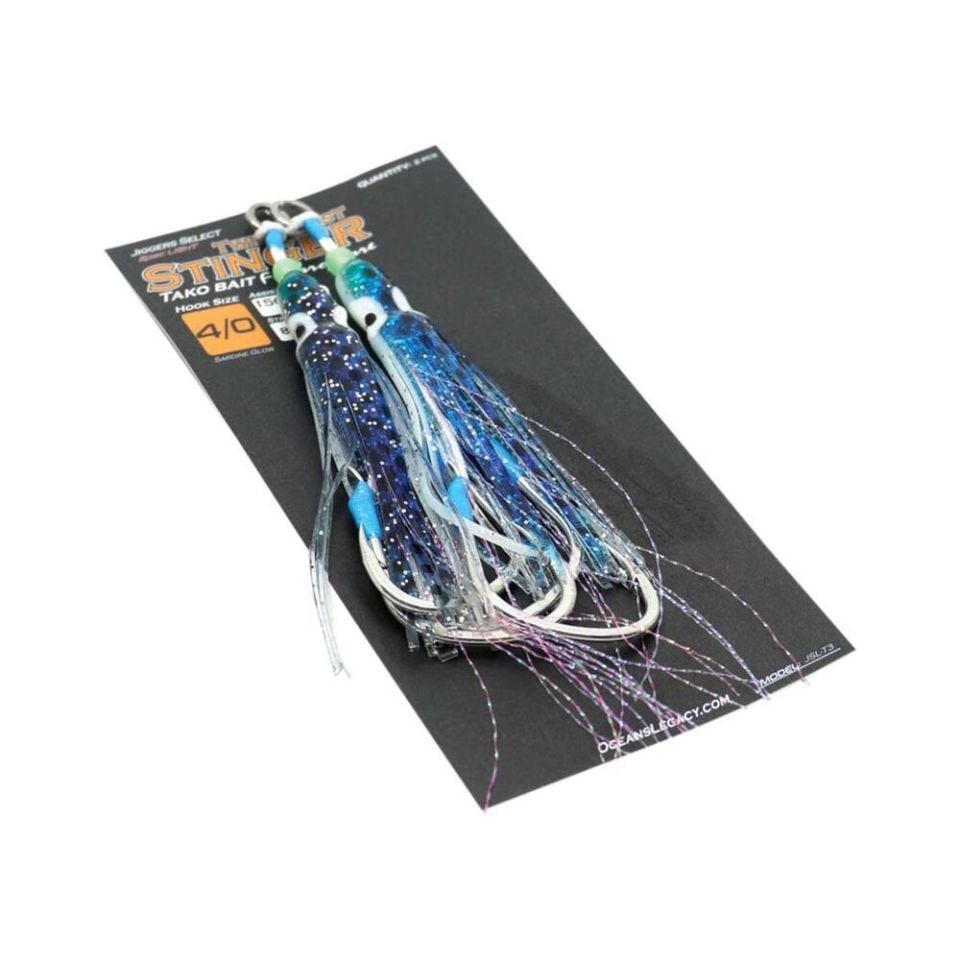 Ocean's Legacy Tako Bait Stinger Twin Asist İğne #4 Sardine Glow - 4/0