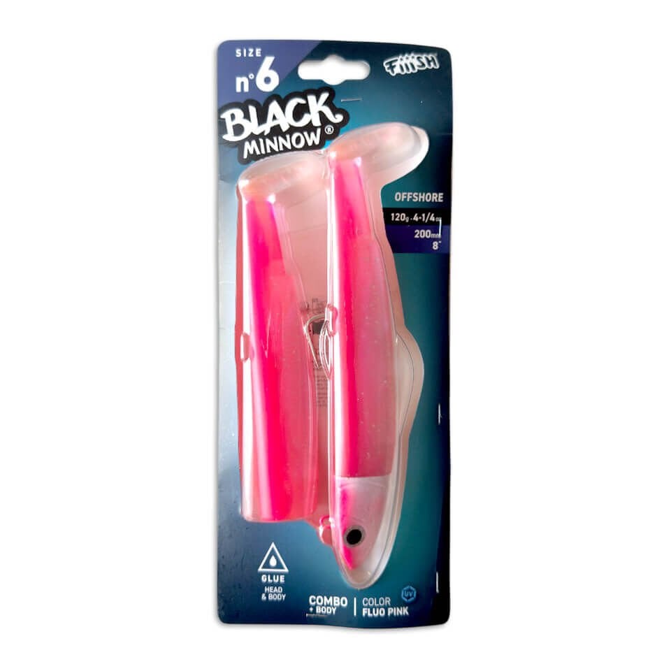 Fiiish Black Minnow BM200/6 BM1432 Combo Off Shore 120 Gr - Rose Fluo