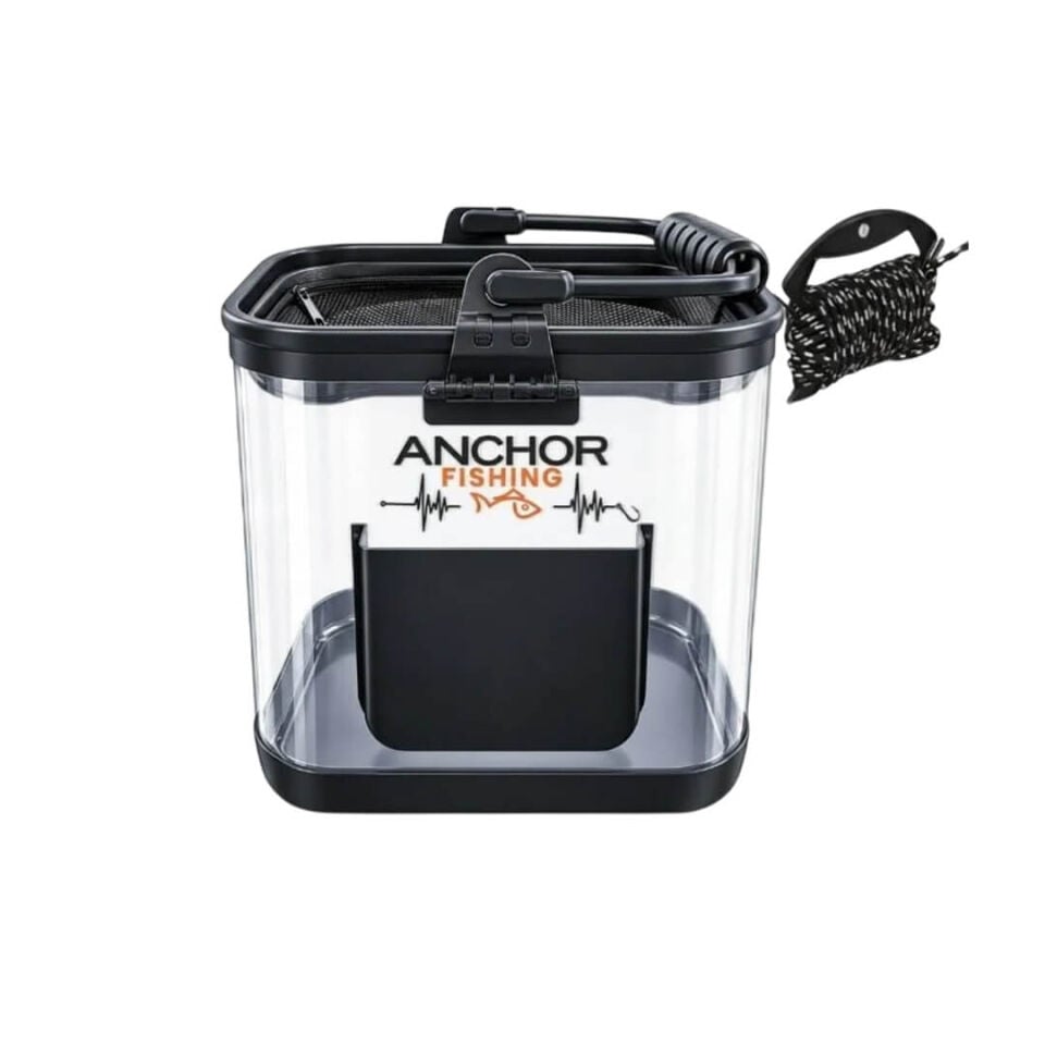 Anchor Şeffaf Katlanır 24 Cm Yaşatma Kovası