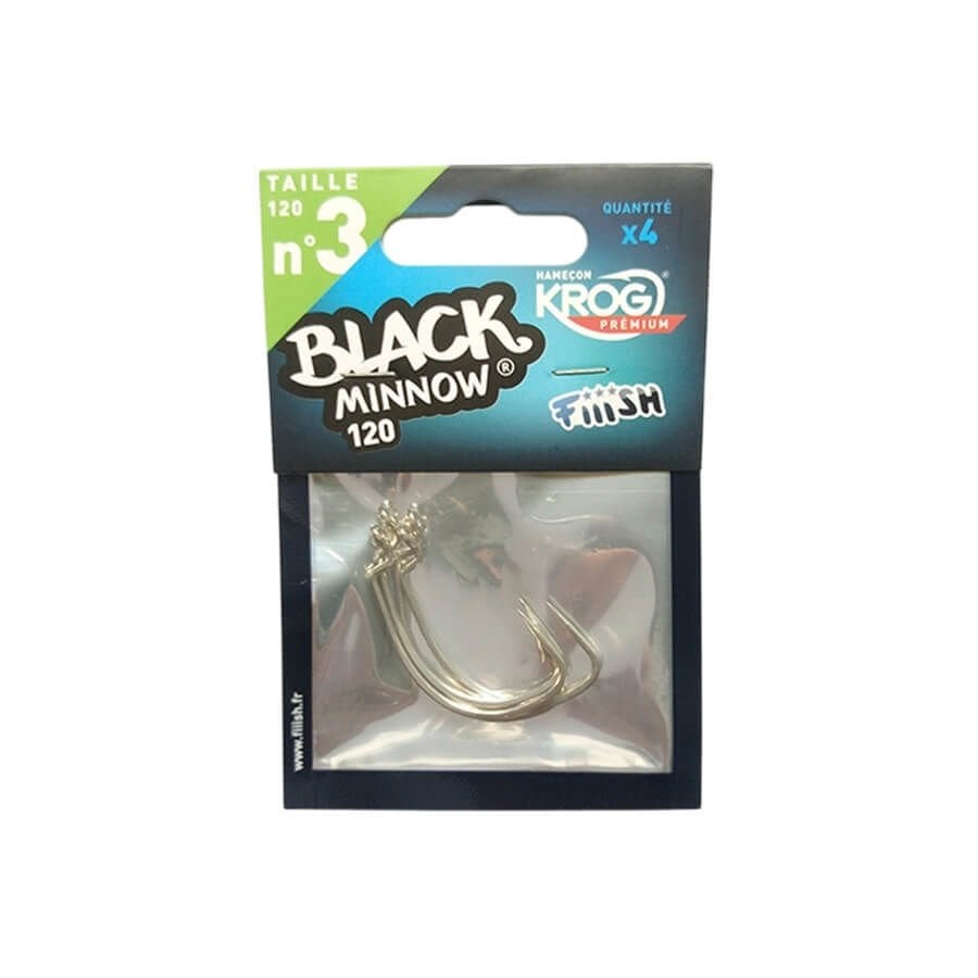 Fiiish Black Minnow BM120/3 BM077 Offset Silikon İğnesi