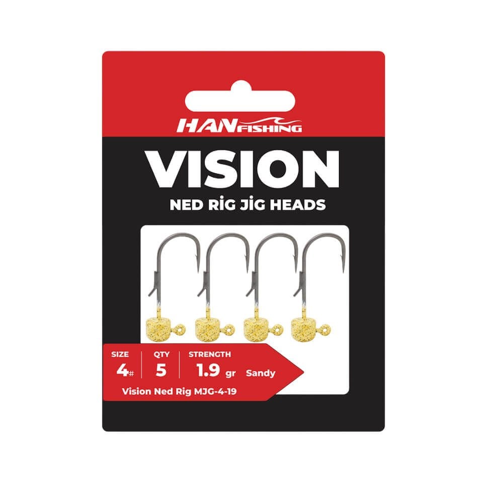 Hanfish Vision Ned Rig Sandy Jighead