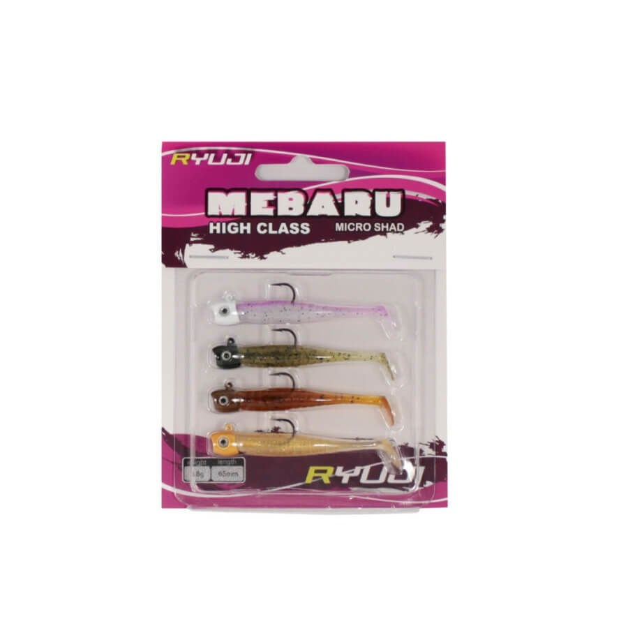 Ryuji Mebaru Micro Shad 6.5 cm 3.8 gr Naturel Mix Silikon Yem
