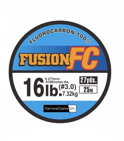 NaniwaOsakaShi Fusion %100 Fluorocarbon Shockleader 25 mt