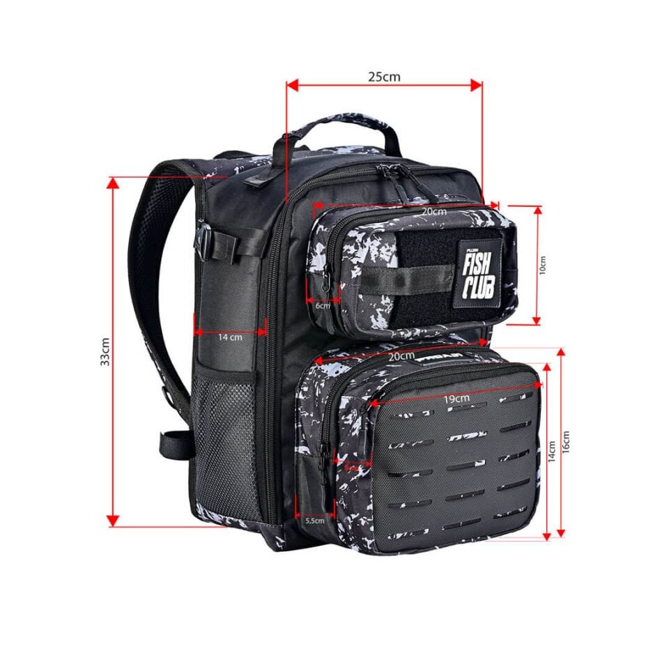 Fujin ProAji Back Pack Black Camo Balıkçı Sırt Çantası