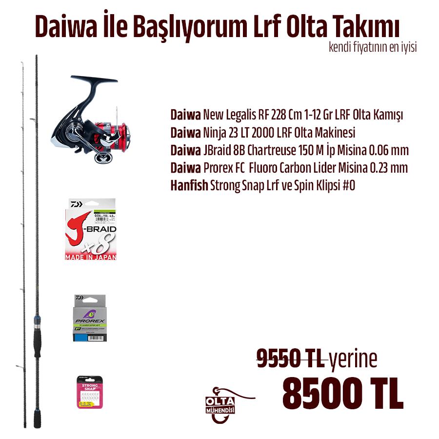 Daiwa İle Başlıyorum LRF Olta Takımı