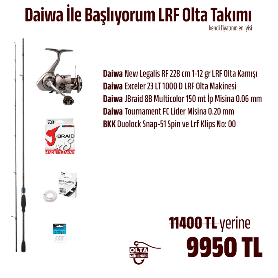 Daiwa İle Başlıyorum LRF Olta Takımı