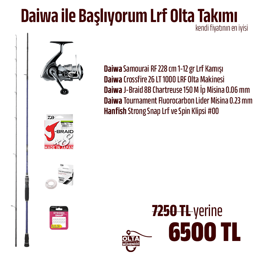 Daiwa İle Başlıyorum LRF Olta Takımı
