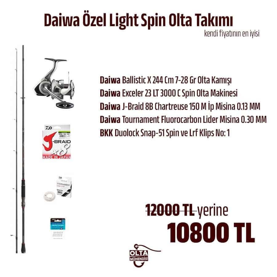 Daiwa Özel Light Spin Olta Takımı