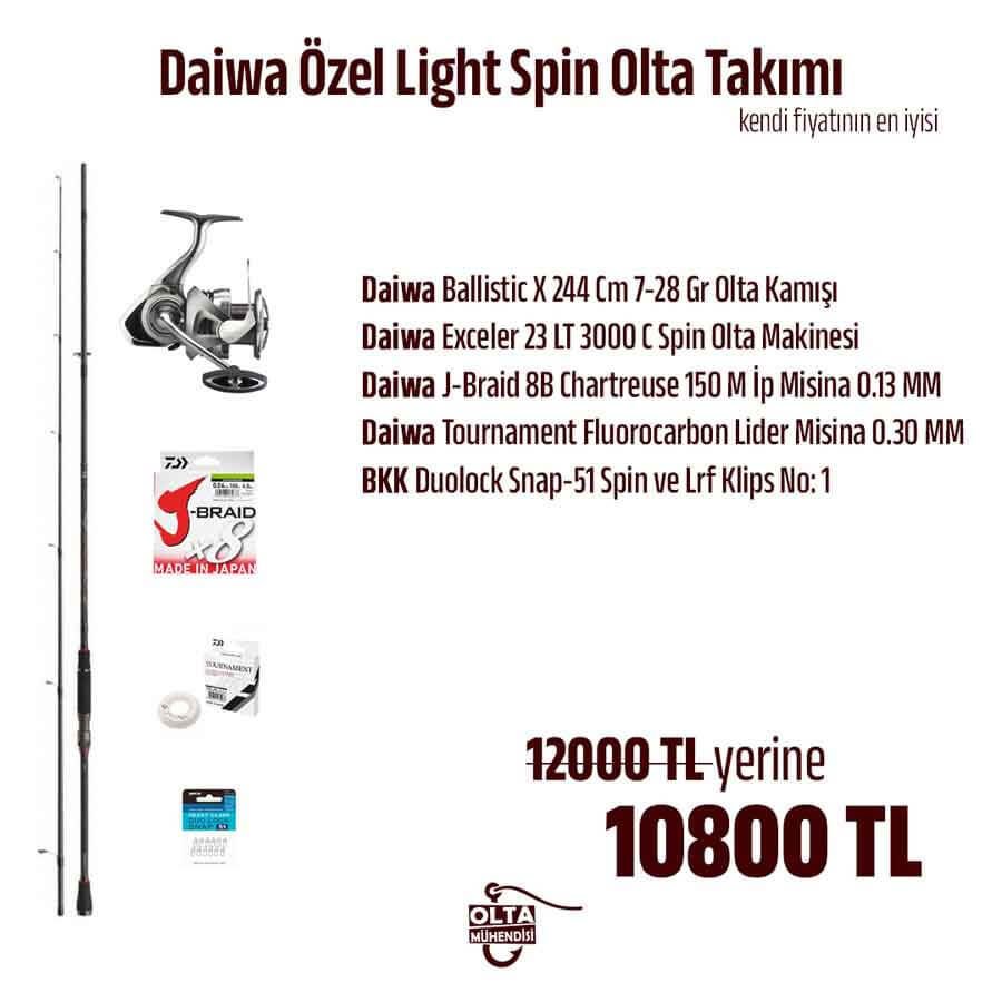 Daiwa Özel Light Spin Olta Takımı