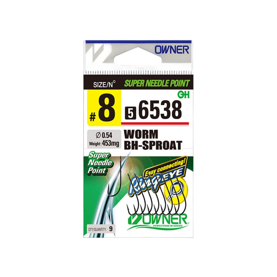 Owner 56538 Worm BH-Sproat Black Chrome Olta İğnesi