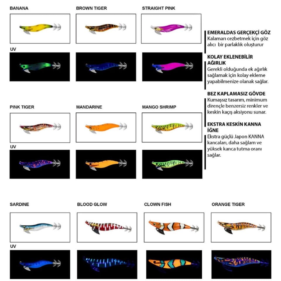 Daiwa Emeraldas Nude v2 11 Cm 14 Gr #3.0 Kalamar Zokası