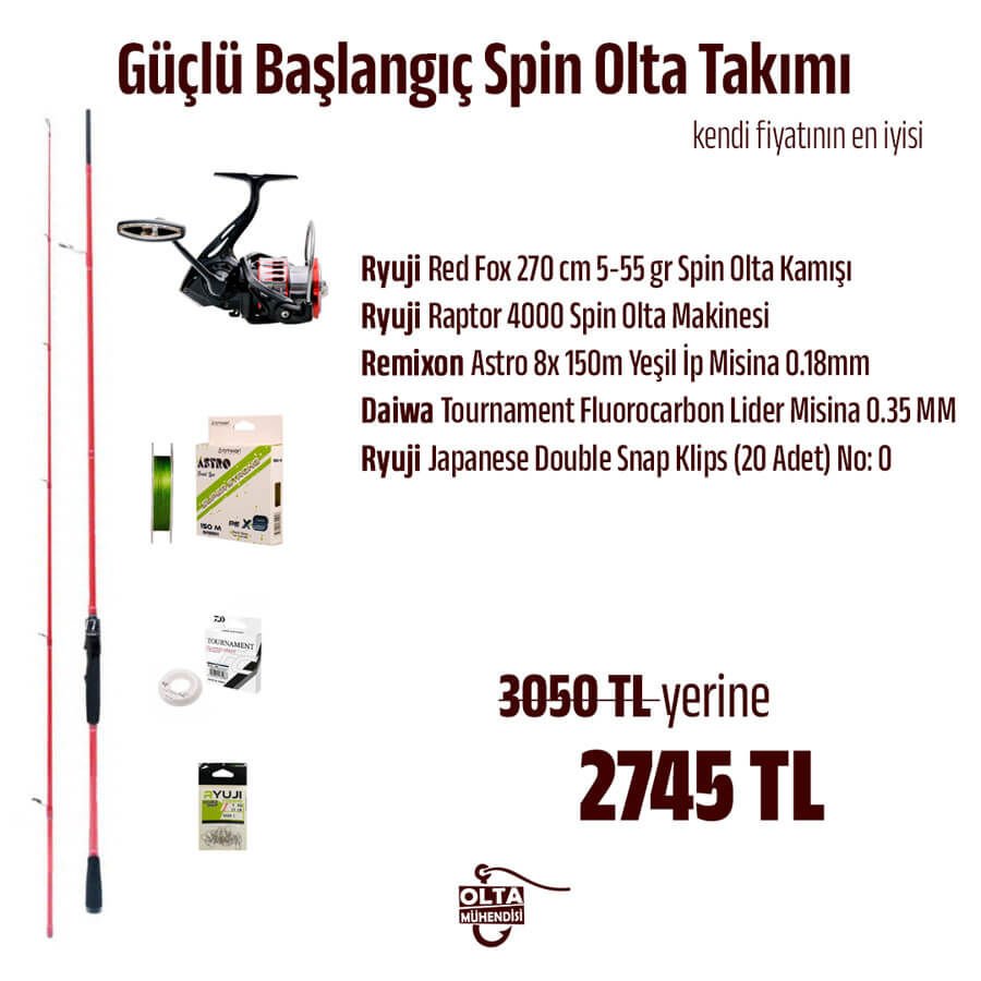 Güçlü Başlangıç Spin Olta Takımı