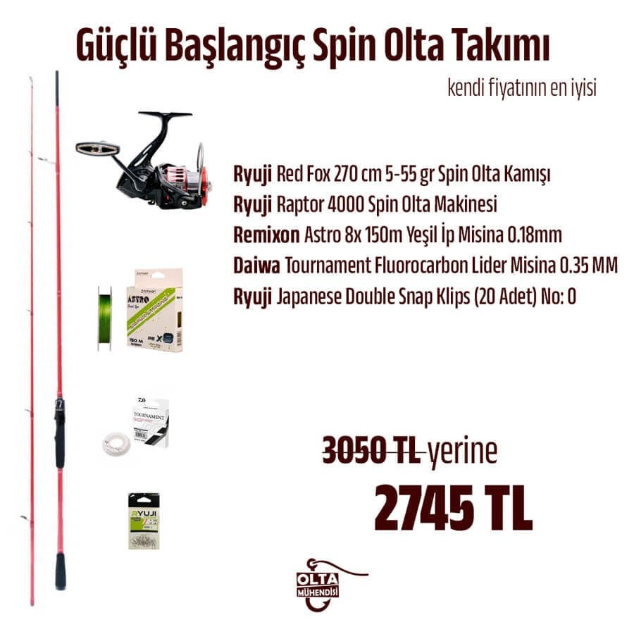 Güçlü Başlangıç Spin Olta Takımı