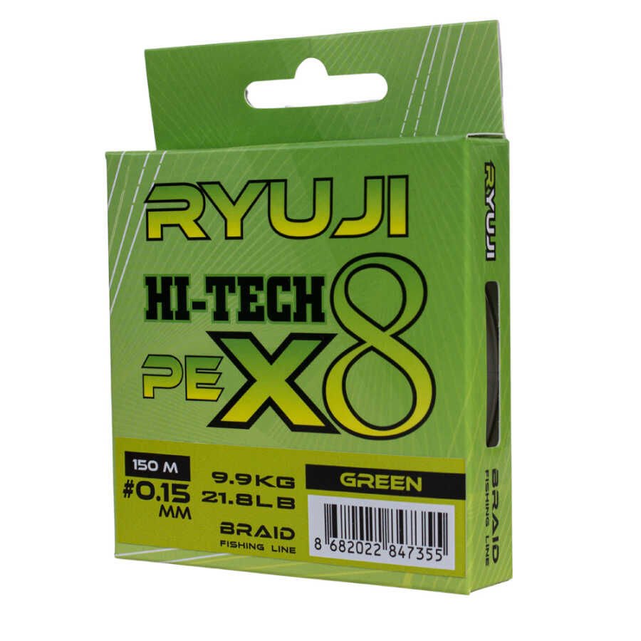 Ryuji Hi-Tech x8 150 Mt Yeşil İp Misina 0.27mm - Hızlı Kargo