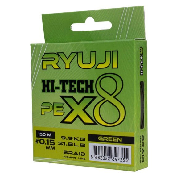 Ryuji Hi-Tech x8 150 Mt Yeşil İp Misina