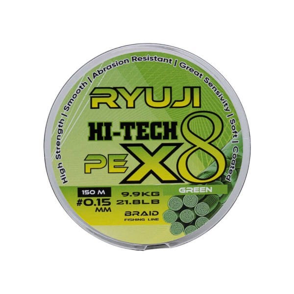 Ryuji Hi-Tech x8 150 Mt Yeşil İp Misina