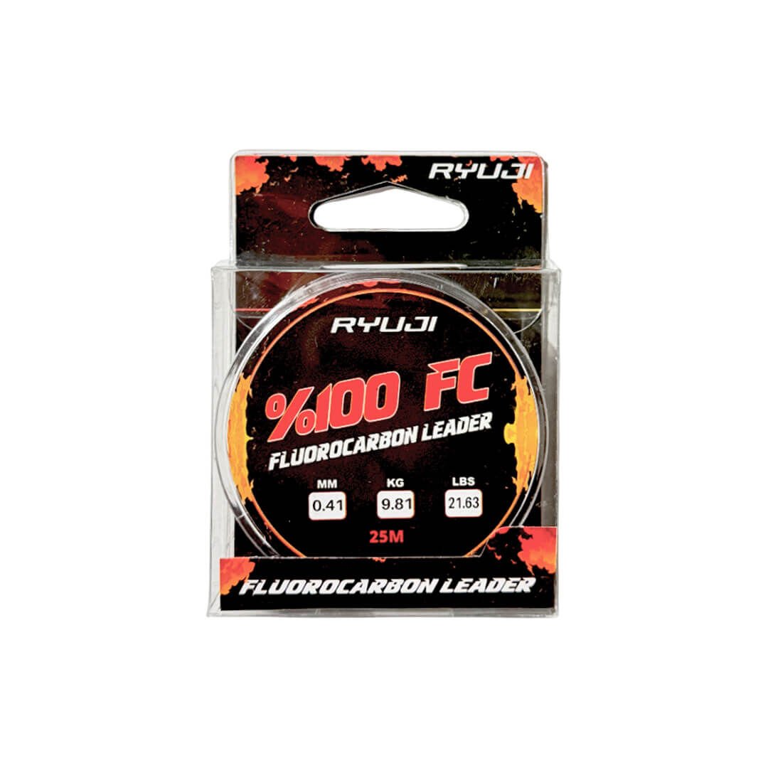 龍心 KOFUUSENJU PUBLCATION Ryuji Fluoro Carbon 25 Mt Shock Leader Misina 0.33 MM - Hızlı Kargo