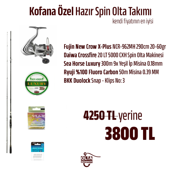 Kofana Özel Hazır Spin Olta Takımı