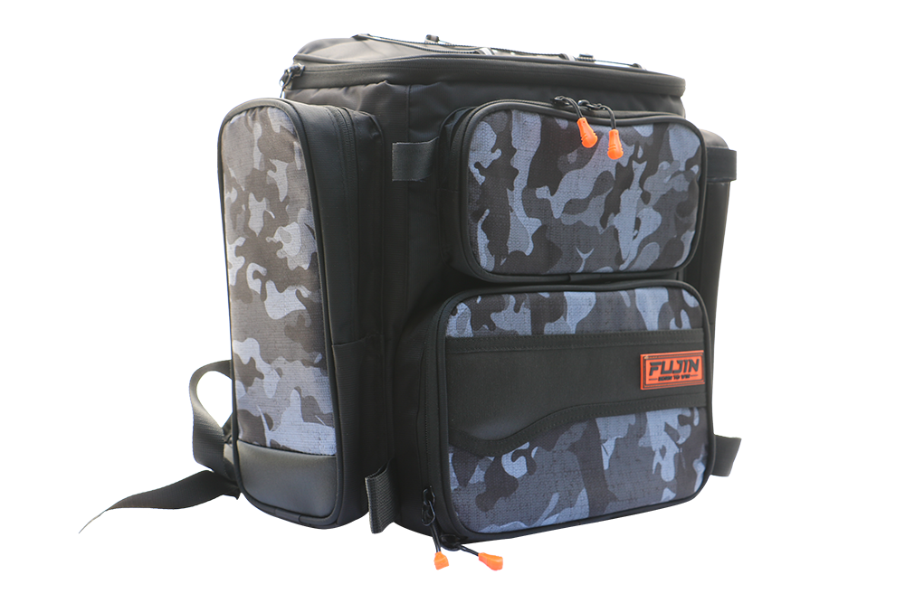 Fujin Black Camo Back Pack - Balıkçı Sırt Çantası