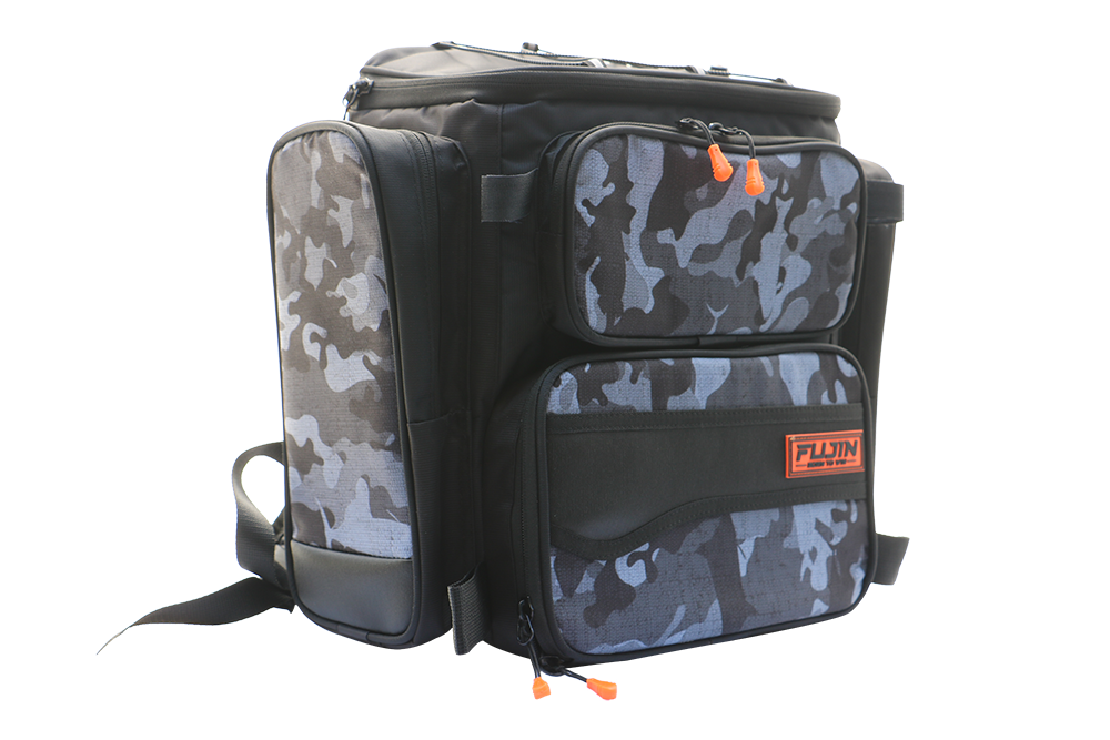 Fujin Black Camo Back Pack - Balıkçı Sırt Çantası