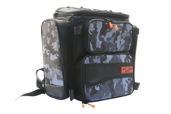 Fujin Black Camo Back Pack - Balıkçı Sırt Çantası
