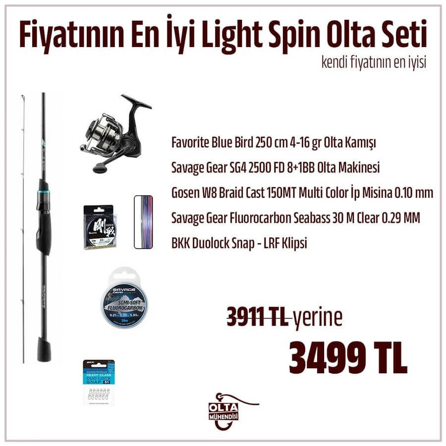 Fiyatının En İyi Light Spin Olta Takımı Seti