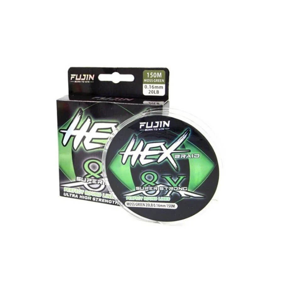 Fujin Hex Braid 8x 150 Mt Moss Green İp Misina 0,14 mm - Hızlı Kargo
