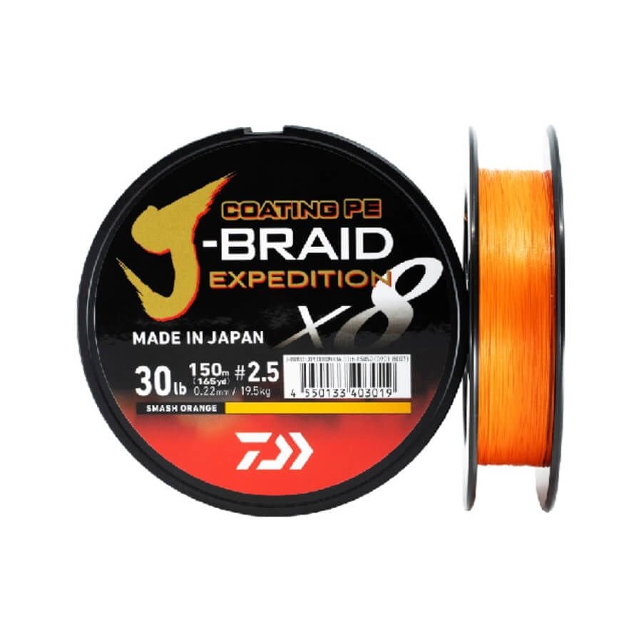 Daiwa J-Braid Expedition 8x Braid Turuncu 150 mt İp Misina