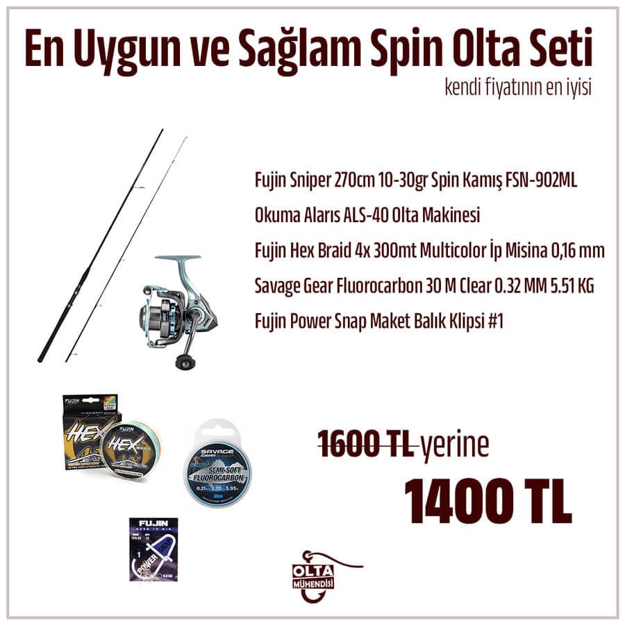 En Uygun ve Sağlam Spin Olta Seti - 1
