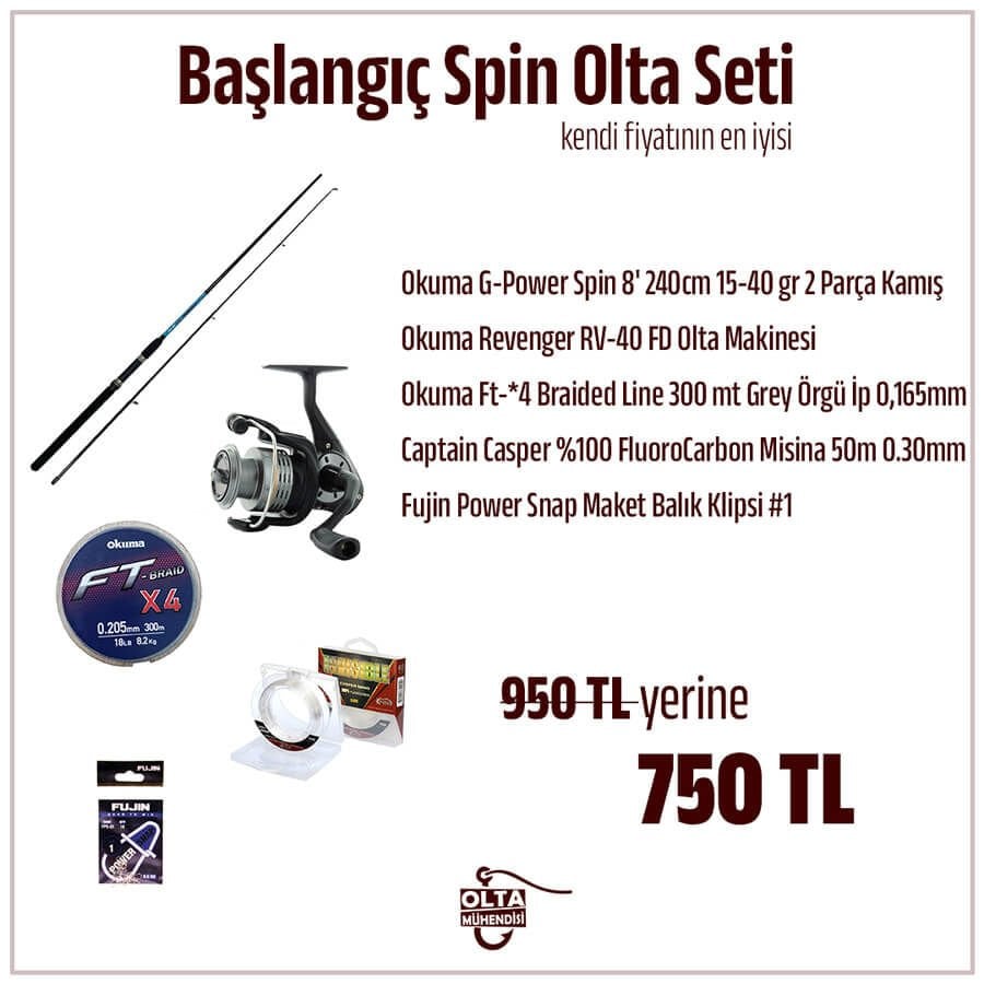 Başlangıç Seviye Spin Olta Seti