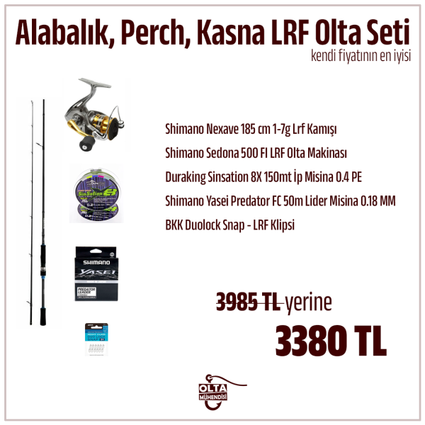 Alabalık, Perch, Kasna LRF Olta Seti