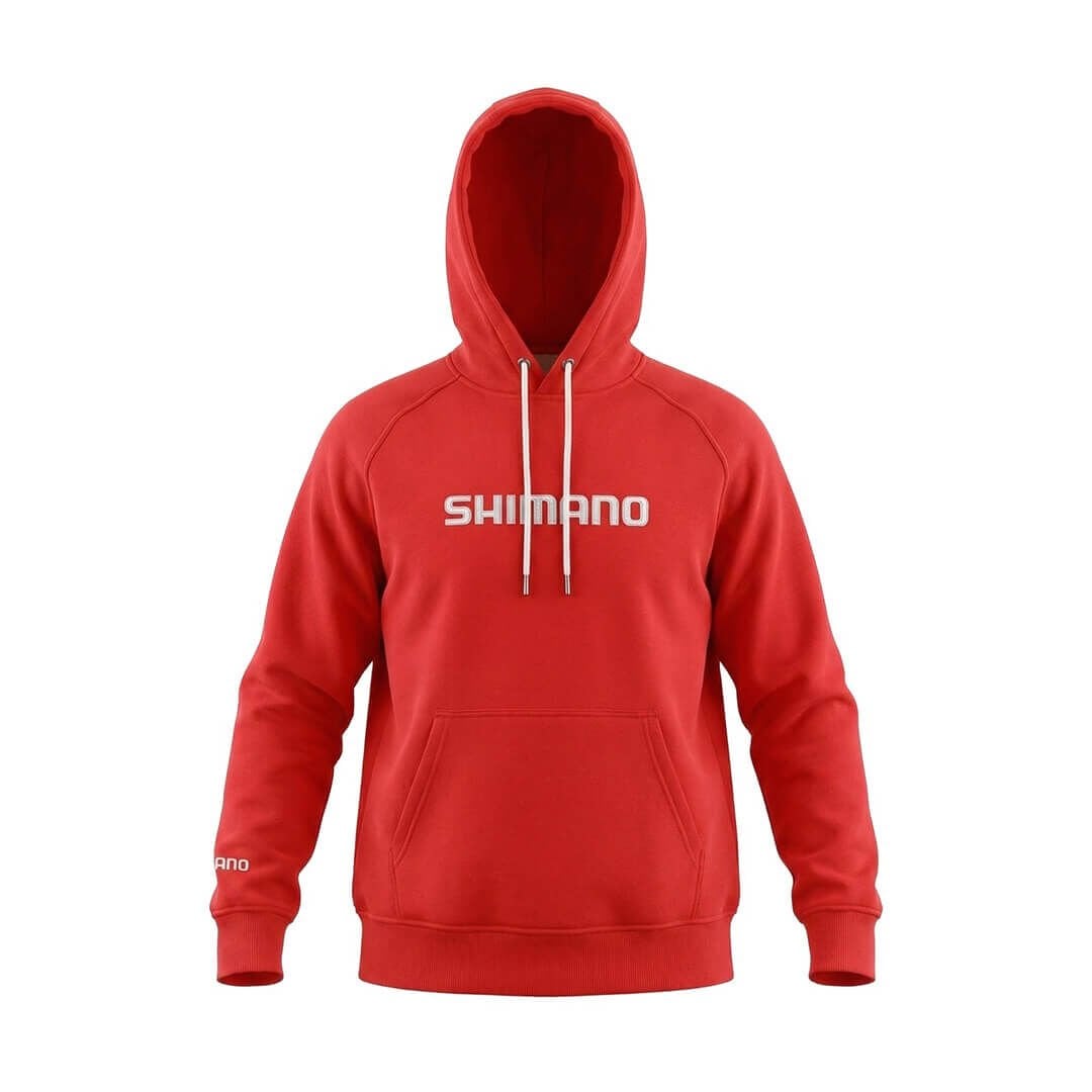 Shimano Hoodie Kapüşonlu Sweatshirt Red