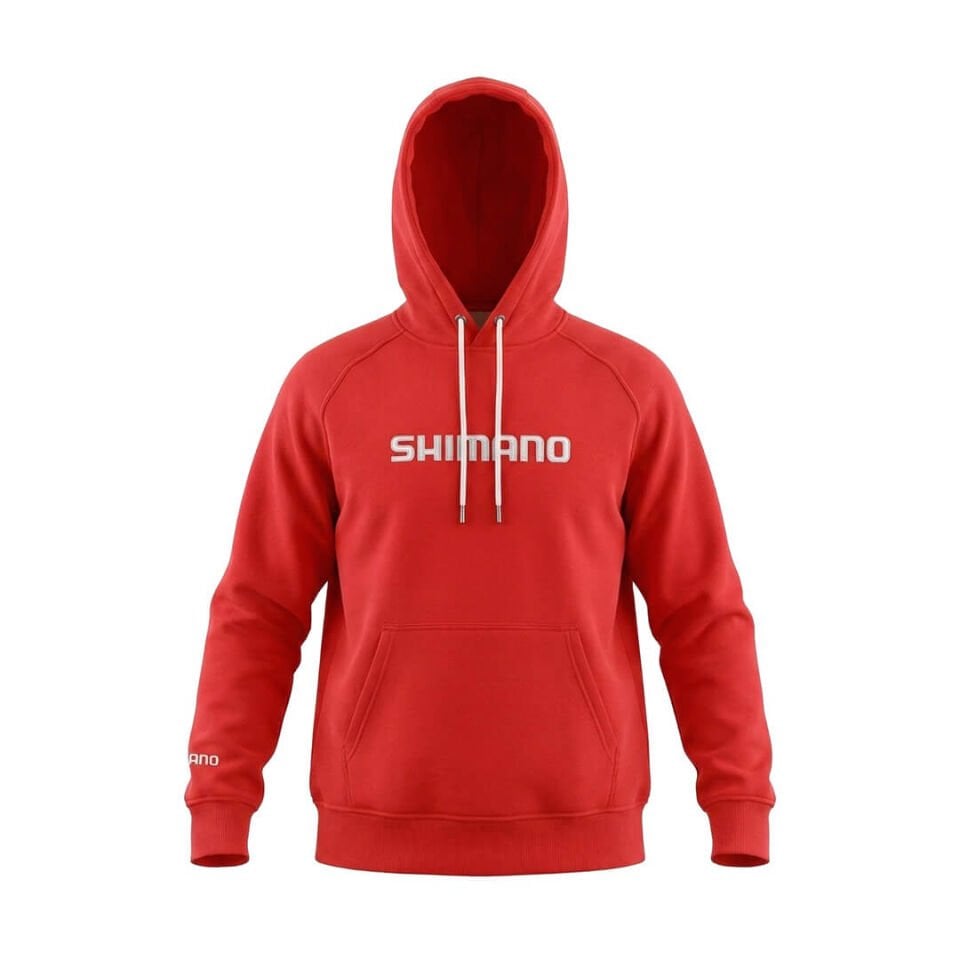 Shimano Hoodie Kapüşonlu Sweatshirt Red
