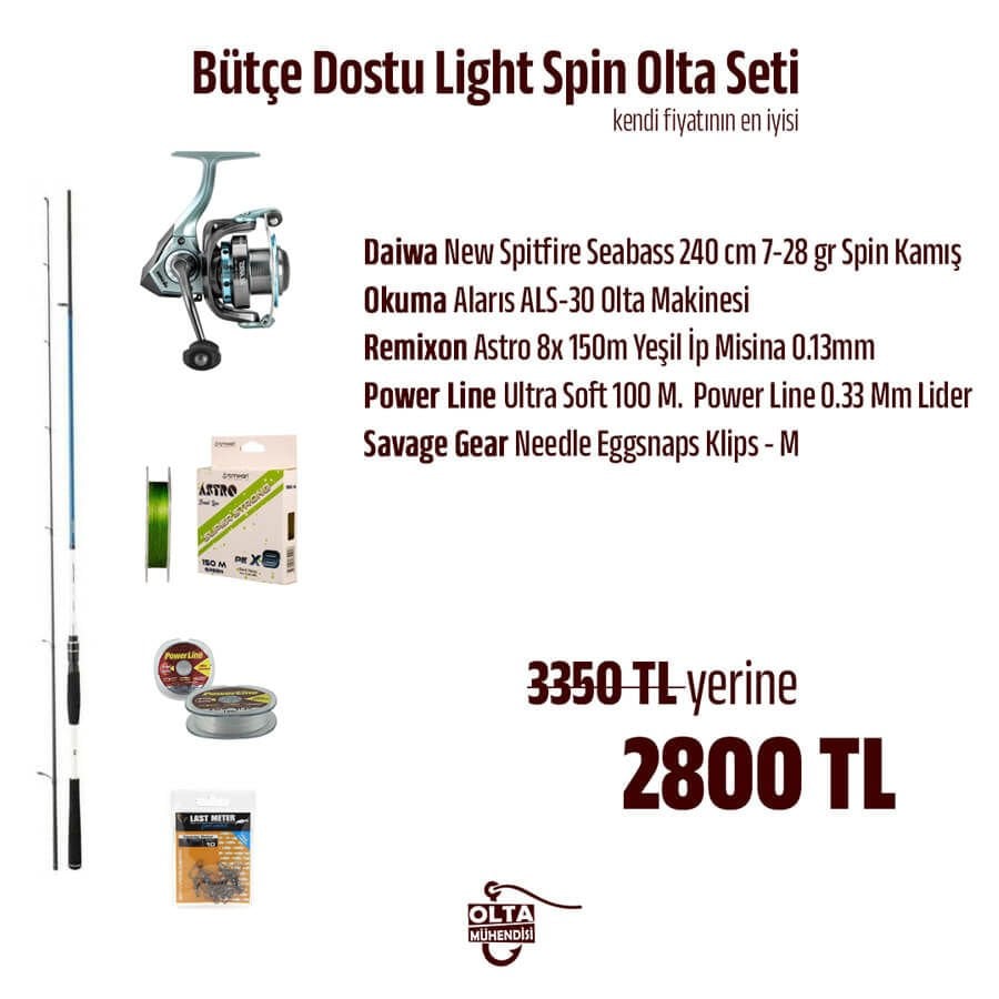 Bütçe Dostu Light Spin Olta Takımı