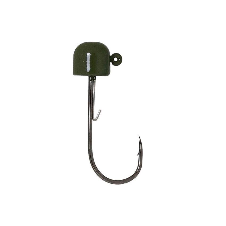 Owner 4151GP Green Pumpkin Block Head Jighead