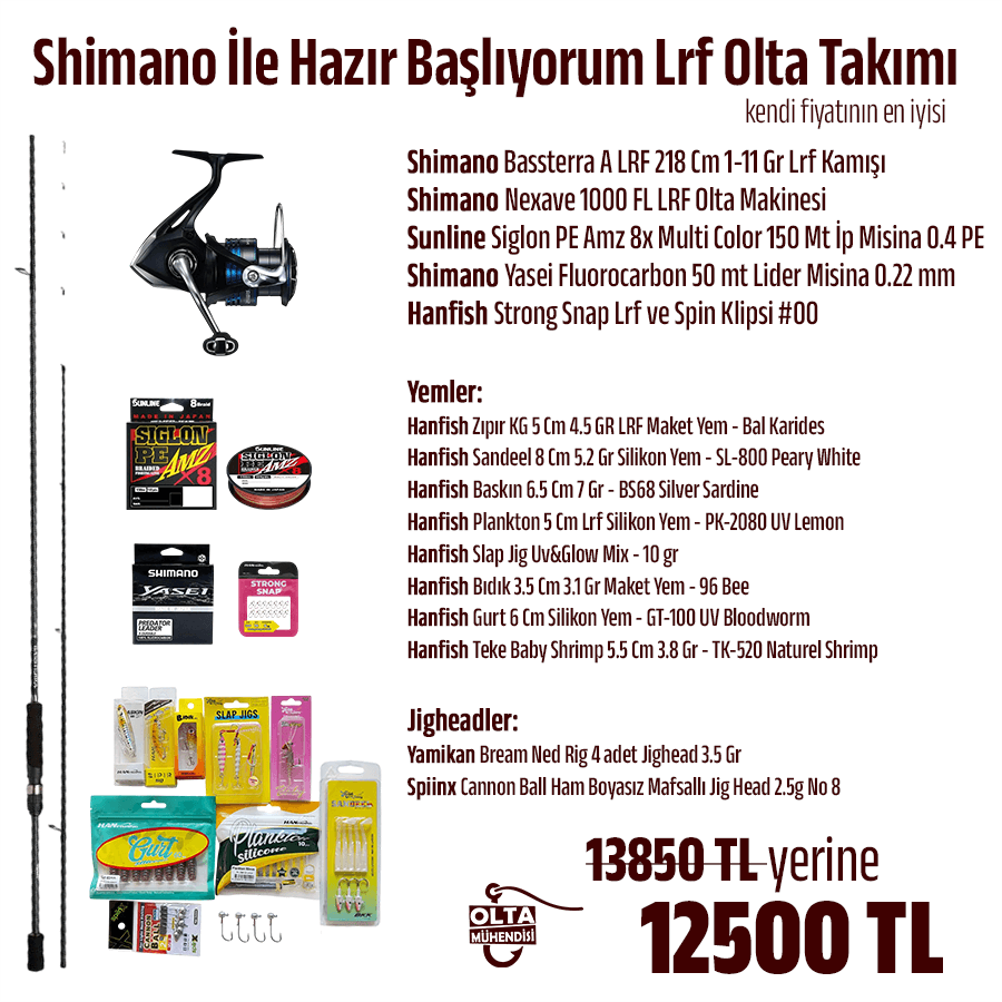 Shimano İle Hazır Başlıyorum Lrf Olta Takımı