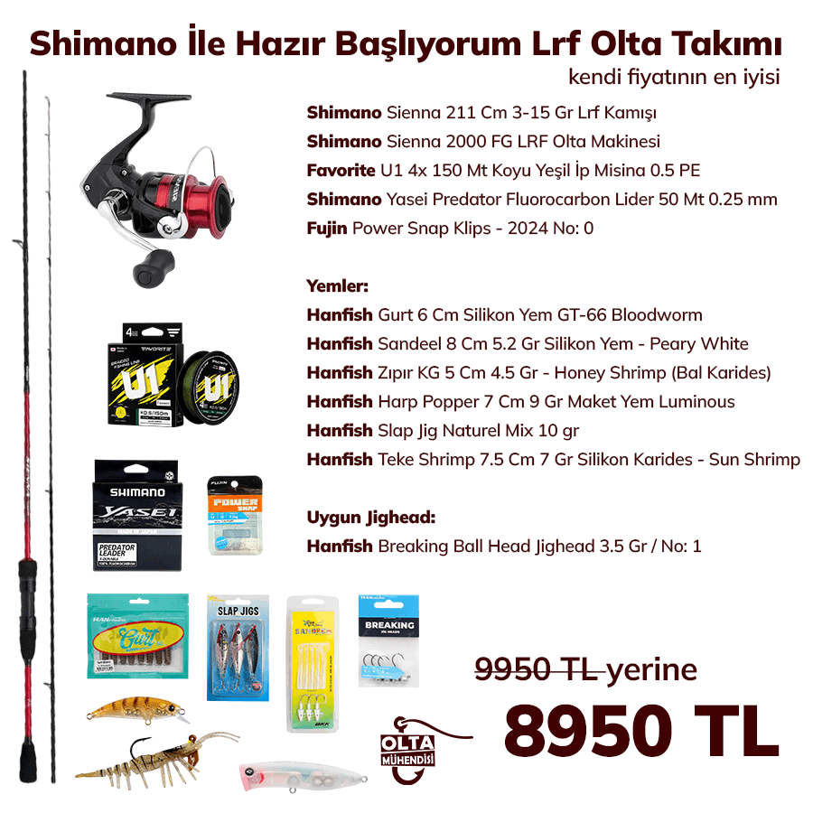 Shimano İle Hazır Başlıyorum Lrf Olta Takımı