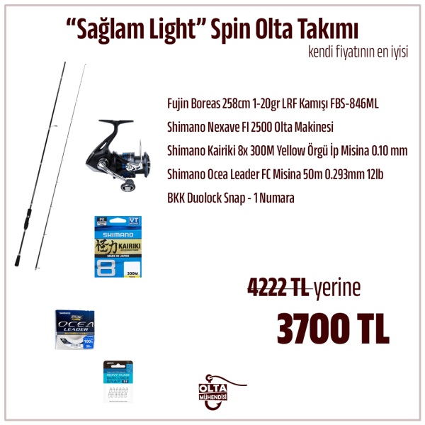 ''Sağlam Light'' Spin Olta Takımı
