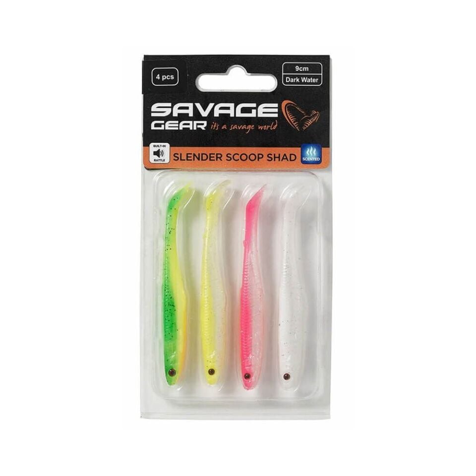 Savage Gear Slender Scoop Shad 13 Cm 12 Gr Dark Water Mix