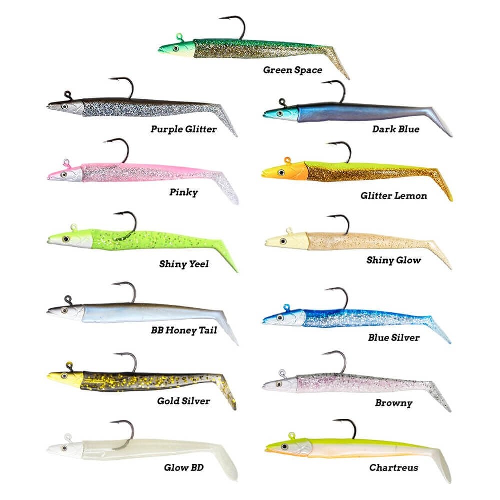 Fujin Zand Eel 11 Cm 7 Gr ve 14 Gr Double Body ve Jig Head Silikon Yem