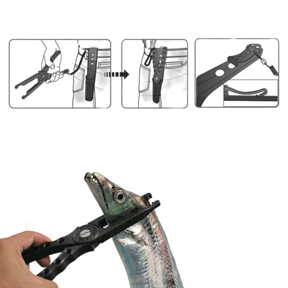Daiichiseiko Gar Grip MC Custom Balık Maşası - Black