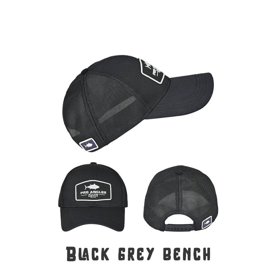 Fujin Pro Angler Black + Grey Bench Balıkçı Şapkası