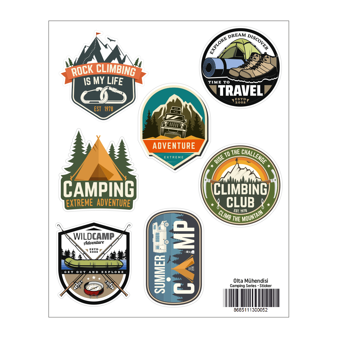 Olta Mühendisi Camping Serisi Sticker