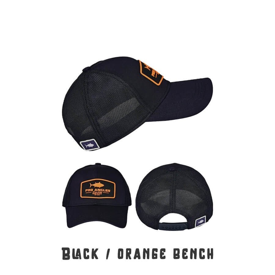 Fujin Pro Angler Black + Orange Bench Balıkçı Şapkası